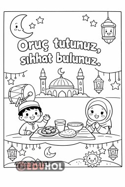Ramazan Ayı- boyama sayfası 6
