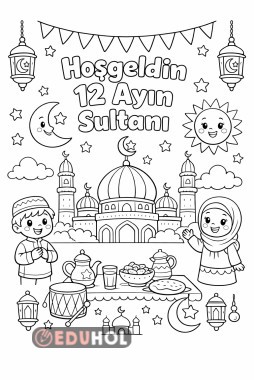 Ramazan Ayı- boyama sayfası 5