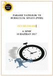 2017 PARASIZ YATILI BURSLULUK SINAVI FEN BİLİMLERİ ÇIKMIŞ SORULAR