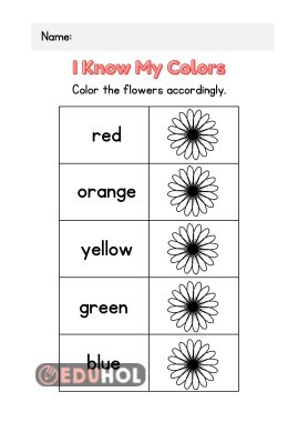 Color the flowers