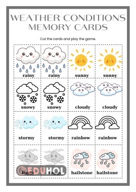weather conditions memory cards