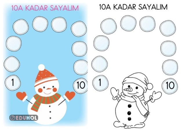 latince 10 a kadar sayma