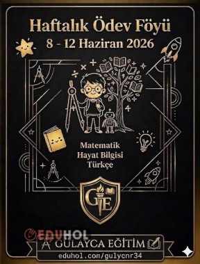 2.SINIF HAFTALIK ÖDEV FÖYÜ
