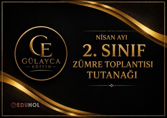2.Sınıf NİSAN AYI Zümre Toplantısı Tutanağı