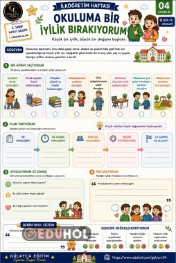 🏫 4. ETKİNLİK — OKULUMA BİR İYİLİK BIRAKIYORUM
