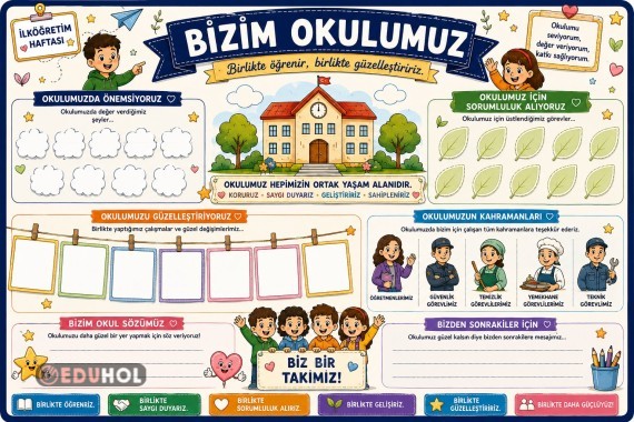 🏫 8. ETKİNLİK — BİZİM OKULUMUZ AFİŞ