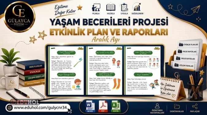 🪥🧼 ARALIK AYI YAŞAM BECERİLERİ ETKİNLİK VE RAPOR ŞABLONU 🌿