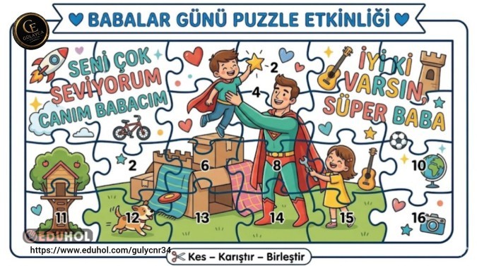 BABALAR GÜNÜ ÖZEL YAPBOZ 2