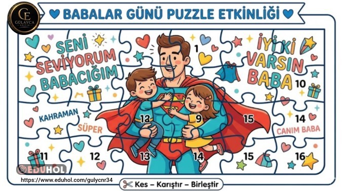 BABALAR GÜNÜNE ÖZEL YAPBOZ