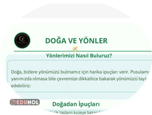 Doğa ve Yönler Defter Notu
