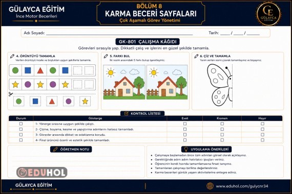 Karma Beceriler Çalışma Kağıdı