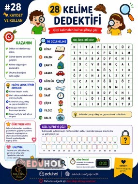 KAYDET KULLAN ETKİNLİK KARTLARI SERİSİ 28