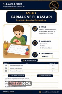 Öğretmen Uygulama Rehberi/ El ve Parmak Kasları bölüm 1