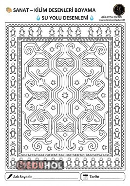 SANAT: ANADOLU MOTİFLİ KİLİM BOYAMA