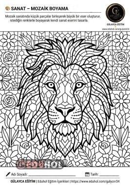 SANAT: MOZAİK BOYAMA
