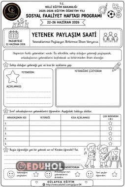 SOSYAL ETKİNLİK HAFTASI: Yetenek paylaşım