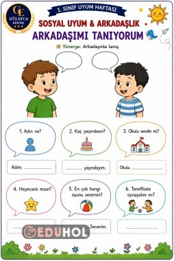 Sosyal Uyum Ve Arkadaşlık/ Arkadaşlık Diyaloğu
