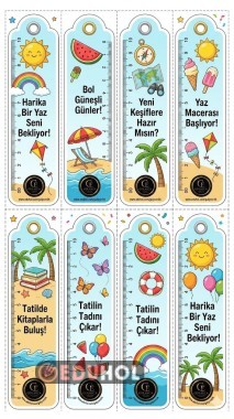 TATİL TEMALI KİTAP AYRACI