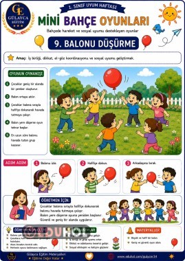 Uyum Haftası Mini Bahçe Oyunları/ Balonu Düşürme