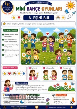 Uyum Haftası Mini Bahçe Oyunları/ Eşini Bul