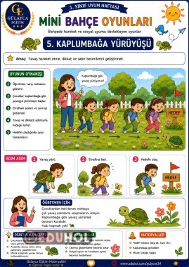 Uyum Haftası Mini Bahçe Oyunları/ Kaplumbağa Yürüyüşü