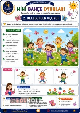 Uyum Haftası Mini Bahçe Oyunları/ Kelebekler Uçuyor