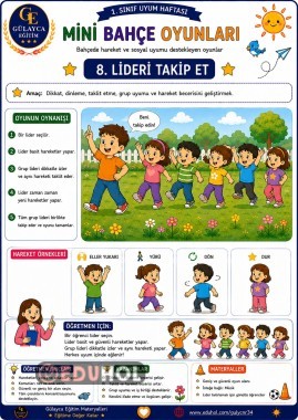 Uyum Haftası Mini Bahçe Oyunları/ Lideri Takip Et