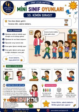 Uyum Haftası Mini Sınıf Oyunları/ Kimin Sırası