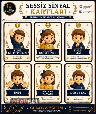 UYUM HAFTASI SINIF YÖNETİMİ KARTLARI/Sessiz Sinyal kartları