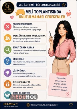 ⚠️VELİ TOPLANTISINDA UNUTULMAMASI GEREKENLER
