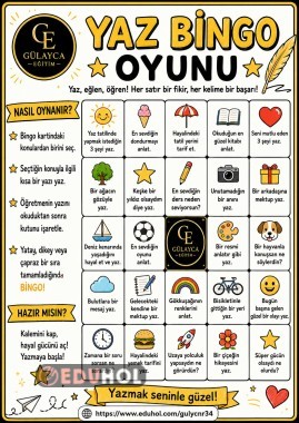 (YAZ) BİNGO OYUNU