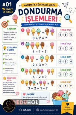 YAZ TEMALI MATEMATİK EĞLENCESİ SERİSİ 1