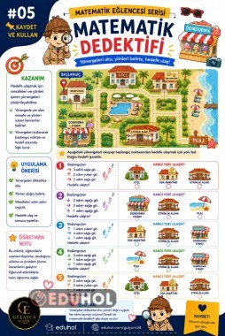 YAZ TEMALI MATEMATİK EĞLENCESİ SERİSİ 5