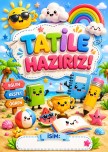 TATİL TEMALI KARNE KAPAĞI