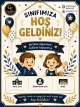 Uyum Haftası ÖĞRETMEN HAZIRLIK DOSYASI/ Hoşgeldiniz Kapı Afişi
