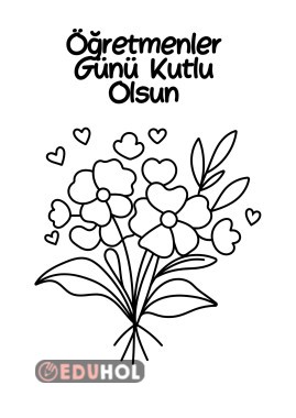 Öğretmenler Günü Boyama Sayfası