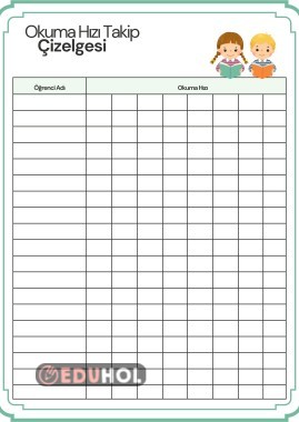 Okuma Hızı Takip Çizelgesi