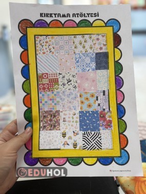 Kırk Yama Atölyesi 3 farklı desen sayfası