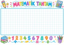 1. Sınıf Matematik yaz-sil şablonu