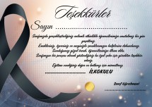 Ailelerin sınıf için yaptıkları etlinlik için teşekkür belgesi