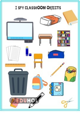 5th Grade Classroom Life( Maarif Model) I SPY CLASSROOM OBJECTS