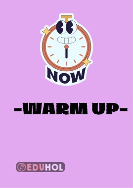 6TH GRADERS PRESENT CONTINUOUS TENSE WARM UP ACTIVITY