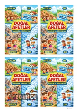 1.Sınıf Doğal Afetler Afişi 4 öğrencilik