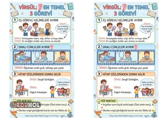2.Sınıf Virgül'ün Temel Görevleri 1