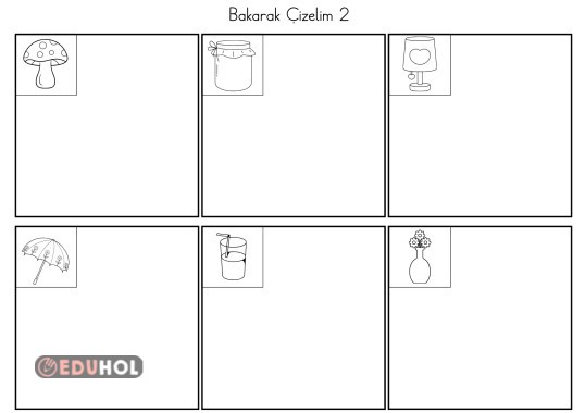 Bakarak Resim Çizelim Seviye 1.2