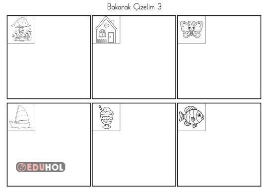 Bakarak Resim Çizelim Seviye 1.3