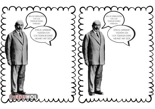 İstiklal Marşımızı Ezberleme Teşekkür Fotoğrafı