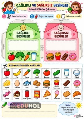 Sağlıklı ve Sağlıksız Besinler İnteraktif Çalışma