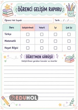 Velilere Süreç Değerlendirme Sonuçlarını Bildirmek İçin