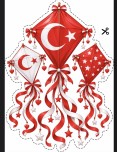 29 Ekim Temalı Poster  Uçurtma Bayrak